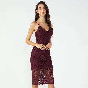 Kant Stof Balochi Dames Nacht Sexy transparante jurk