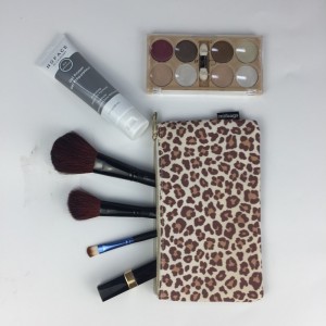 Gerecycleerde fasion cosmetische tas met rits