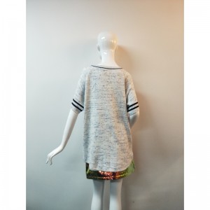 LICHTE GRIJZE V-HALS VEST RLWS0037F