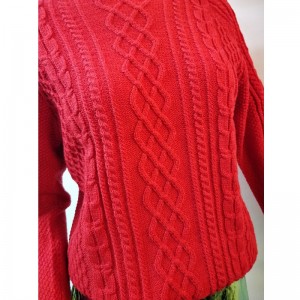 RODE KABELBREUWE SWEATER RLWS0046F
