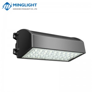 DLC ETL vermeld Dusk-to-Dawn IP65 led-wandpakket met volledige afsluiting
