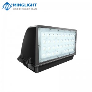 DLC ETL vermeld Dusk-to-Dawn IP65 led-wandpakket met volledige afsluiting