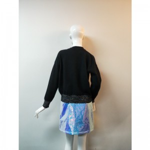 ZWARTE DRUK SWEATER RLWS0122F