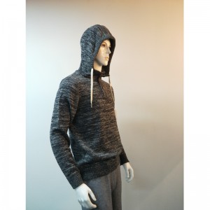 GRIJZE HOODED MAN SWEATER RLMS0005F