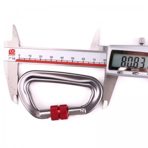 Outdoor haak klimmen kamp hoofdslot karabijnhaak multifunctionele moer klimmen gesp outdoor snelsluiting apparatuur veiligheidsslot detectie gat d-schroef hoofdslot luchtvaart aluminium