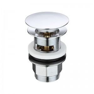 Chrome sliver pop-up push bottom afvalbak afvoer