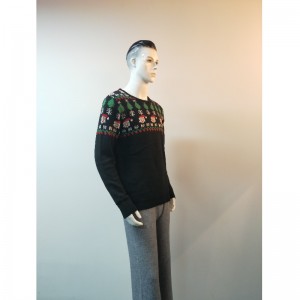 ZWART CARTOON PRINT TRUI RLMS0052F