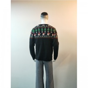 ZWART CARTOON PRINT TRUI RLMS0052F