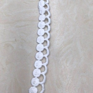 13 # melk zijde kant, polyester / nylon kant, katoen kant