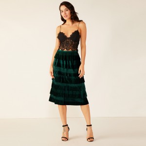 Hoge kwaliteit Diepe V Dames Dames Casual Sexy Chiffon Ruches hemd