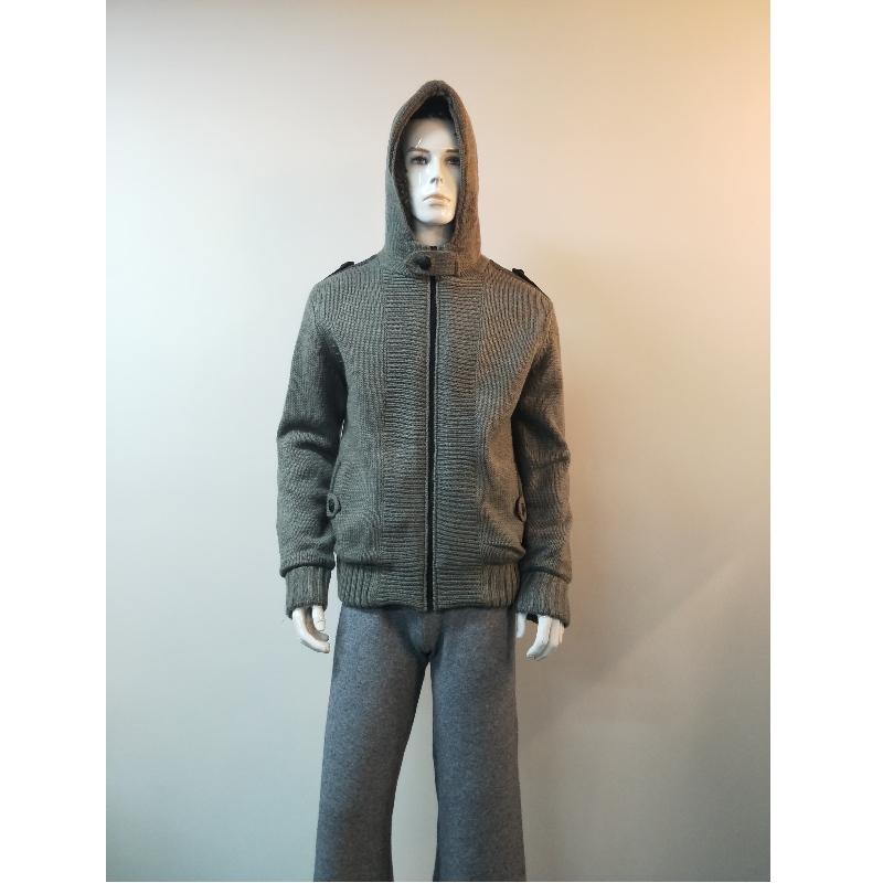 GRIJZE HOODED SWEATERJAS RLMS0069F