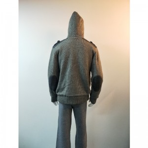 GRIJZE HOODED SWEATERJAS RLMS0069F
