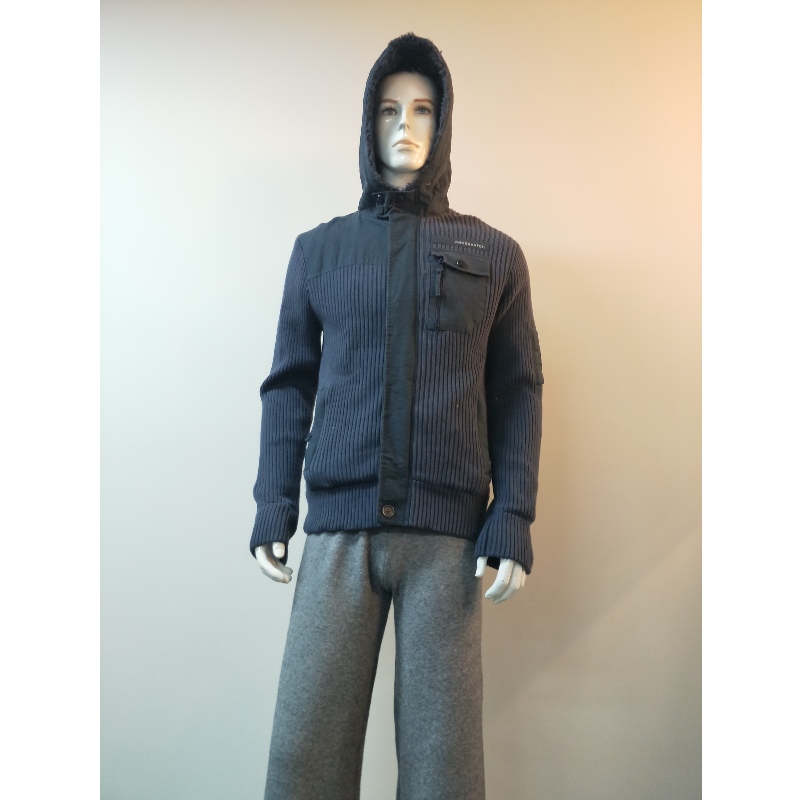 MARINE HOODED SWEATERCOAT RLMS0070F