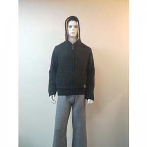 ZWARTE HOODED TRUIJAS RLMS0073F