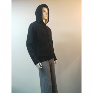 ZWARTE HOODED TRUIJAS RLMS0073F