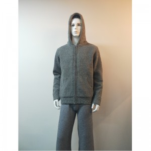 GRIJZE HOODED SWEATERJAS RLMS0075F