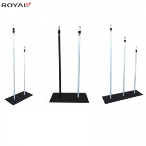 Pijp en drapeer verstelbaar rechtop 5ft-8ft