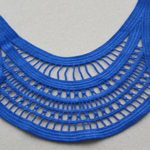 Nieuwe mode polyester kanten kraag halslijn ontwerp voor badmode