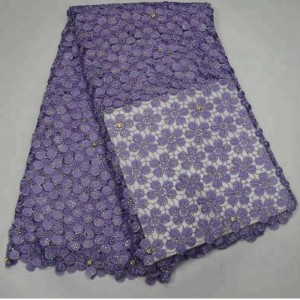 Hoge kwaliteit mode nigeria Zwitsers katoen borduursnoer guipurekant stof