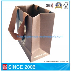 Luxe boodschappentas met gelijmd handvat