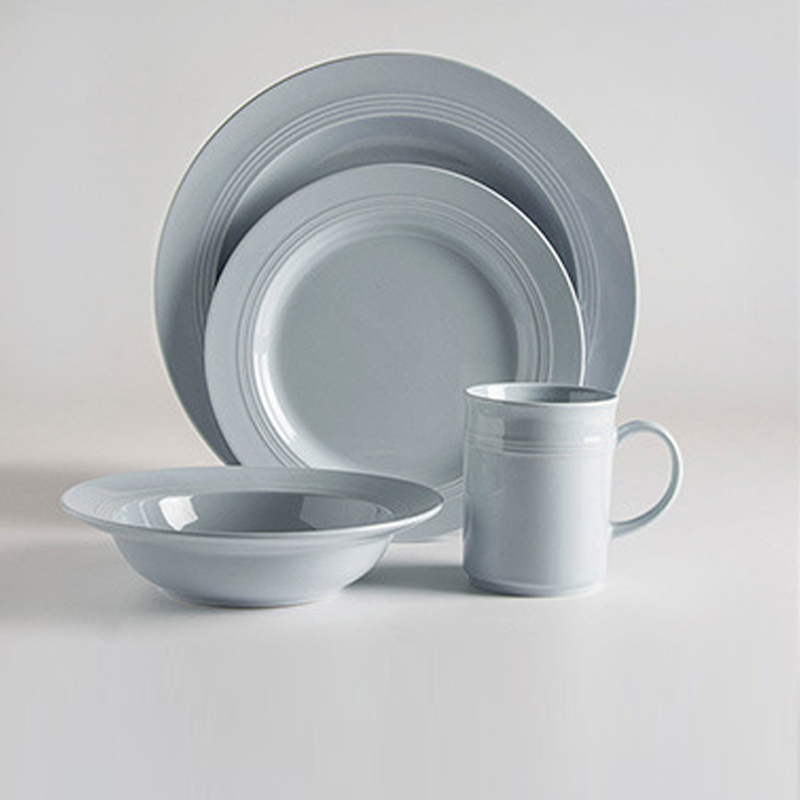 China leverancier alle soorten hotel restaurant keramisch diner servies wit design keramisch porselein diner set