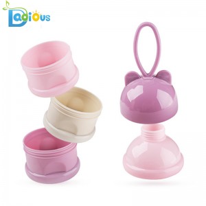 3 Lagen Babymelkpoeder Container Babyvoeding Reismelkpoeder Opslagcontainer met handvat