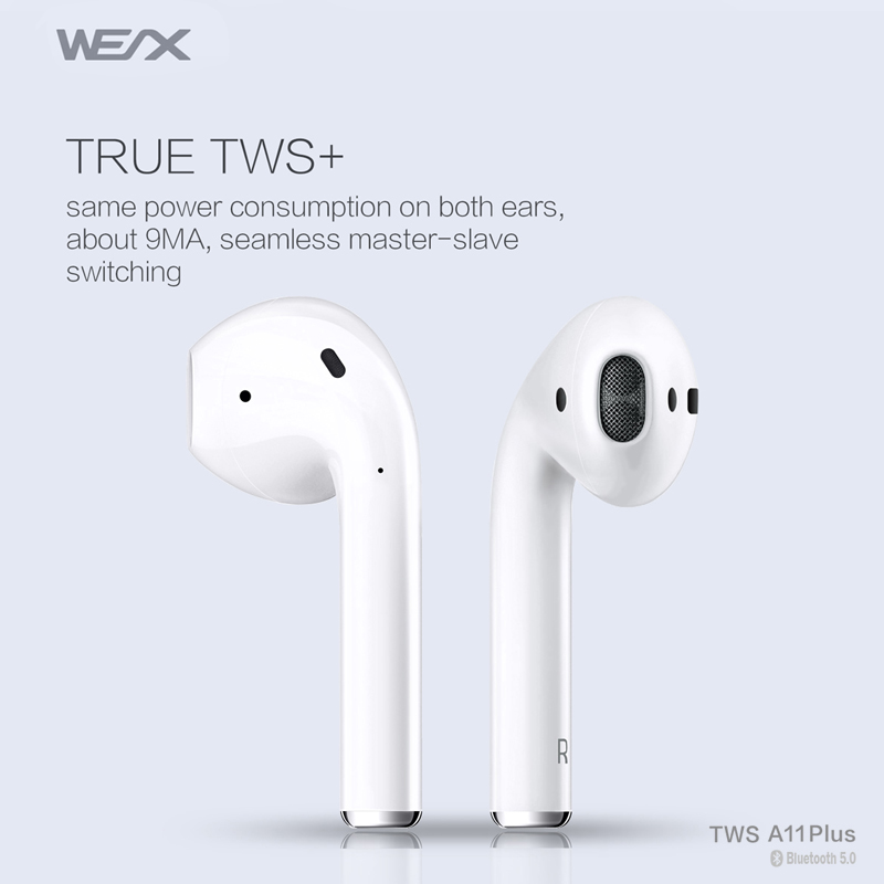 WEX -A11 Plus draadloze oorknoppen 65292; bluetooth 5.0 hoofdtelefoons voor 6522; TWS -server 65288888;echte draadloze stereo -knoppen 65289; koptelefoons