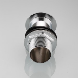 Afval van sinkput over de overloop flip plug, afval van het sanitair