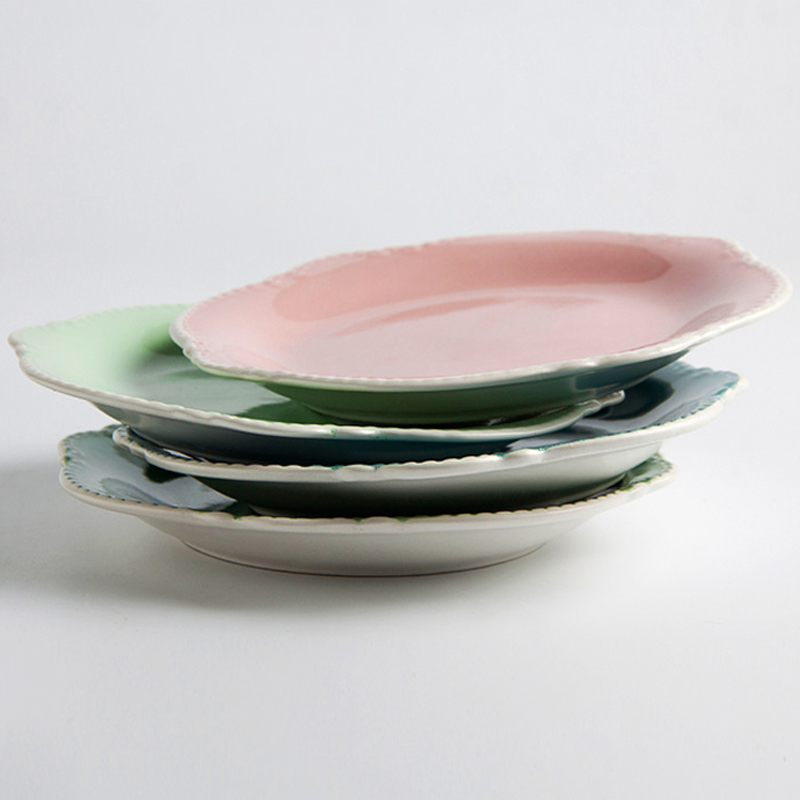 Elegant uiterlijk 100% melamine platen, porseleinen plaat restaurant, gedrukte monsterplaat
