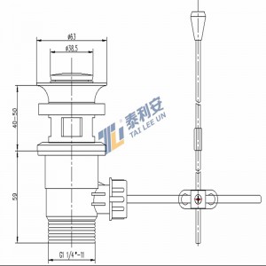 ABS pop-up plugafdekking afvalbakafdichting