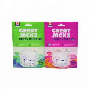 OEM Kleurendrukvakje Zakje Plastic rits Tophondensnack verpakking