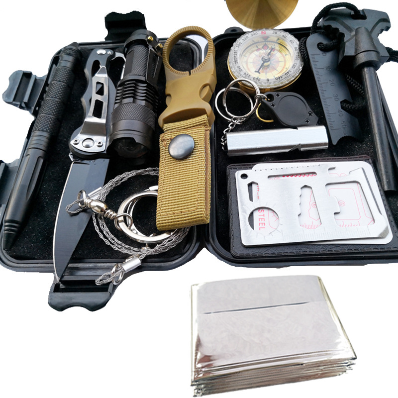 Survival outdoor uitrusting survival kit survival kit multifunctionele veld-EHBO-kit SOS noodvoorraden