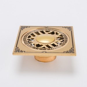 Zwart patroon verborgen douche vierkante badkamer afvoerputje