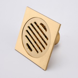 Gouden leverancier messing tegel insert vloer douche haarvanger afvoer