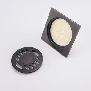 Zwarte patroon wasmachine zeef douche antieke afvoer stop