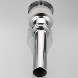 Geveerd bekken verlengd staartklikafval niet-gesleufd