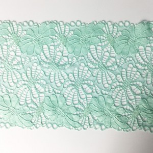 Nylon spandex elastisch breed kant met 18cm breed voor ondergoed of kleding