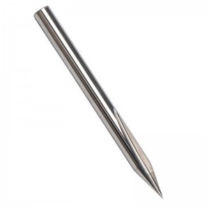 Metalen graveerbit, EnPoint 30 graden V-bit Carbide Taaie tip Conusvorm CNC-graveerbit met 2-groef Striaght-groeven 1/8 \