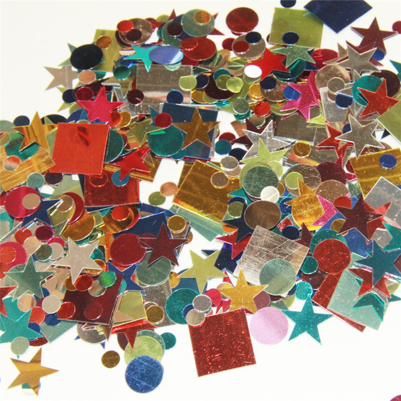 Metallic folie confetti Feestdecoratie met verschillende vorm