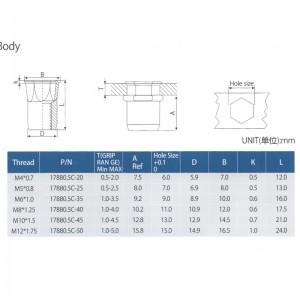 Verminder Hex Head Inner-Hex Body
