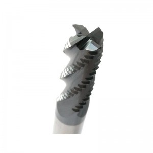 Frezen van hardmetaal voorbewerken, HRC45 met Tialn-coating, 4 groeven, 1/4 \