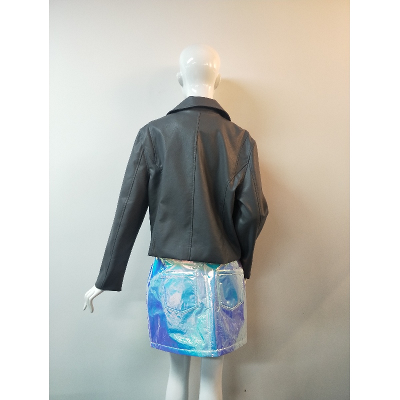 PURE COLLECTIE ZWART PU BLKER JAS RLWPJ0013N