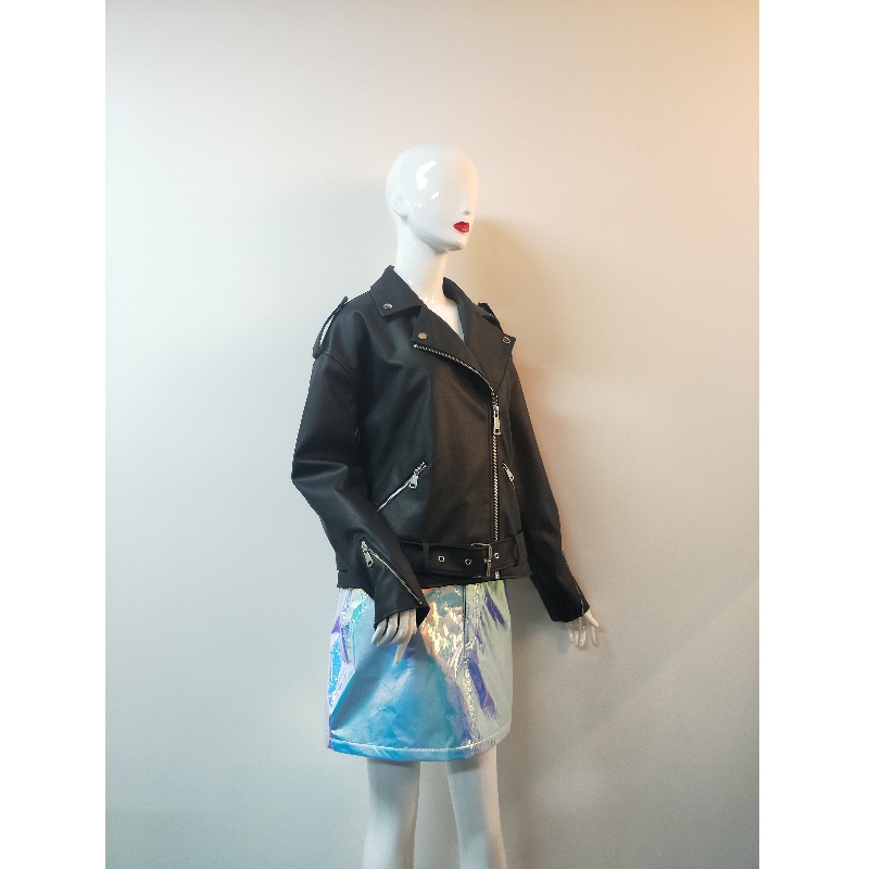 ZWART BIKER PU JAS RLWPJ0020N