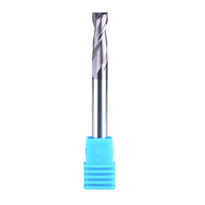 2 fluiten 1/4 inch schacht vierkante neusfrees Carbide CNC opgesneden frezen Tiain gecoat, 2 1/2 inch lengte