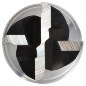 Carbide vierkante neusfrees, extra lang bereik, ongecoate (heldere) afwerking, 30 graden helix, 4 fluiten, totale lengte 3 \