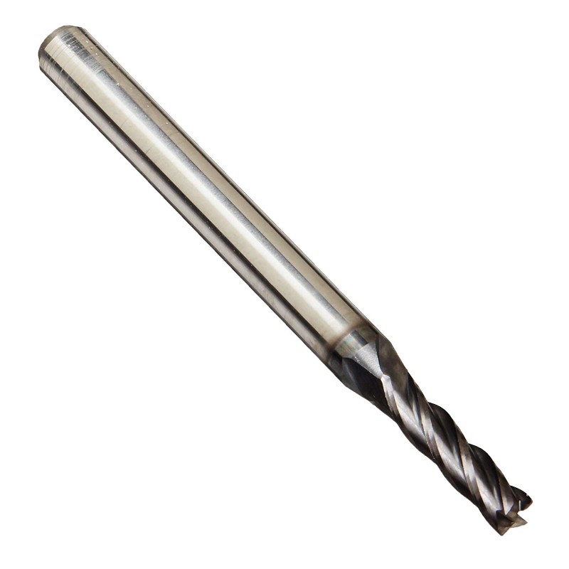 Solide premium hardmetalen frees, AlTiN-coating, 4 fluit, 3/32 