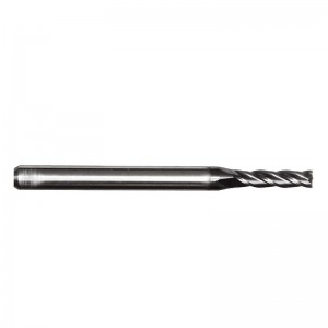 Solide premium hardmetalen frees, AlTiN-coating, 4 fluit, 3/32 \