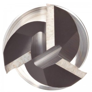 Hardmetalen frees met vierkante neus, inch, ongecoat (helder) Afwerking, voorbewerken en afwerken Snijden, 30 graden helix, 3 groeven, 3 \