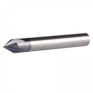 Carbide afschuining End Mill V Groove Router Bit 60 graden, 4 fluiten, 1/4 inch schacht voor CNC Carving en afschuinen