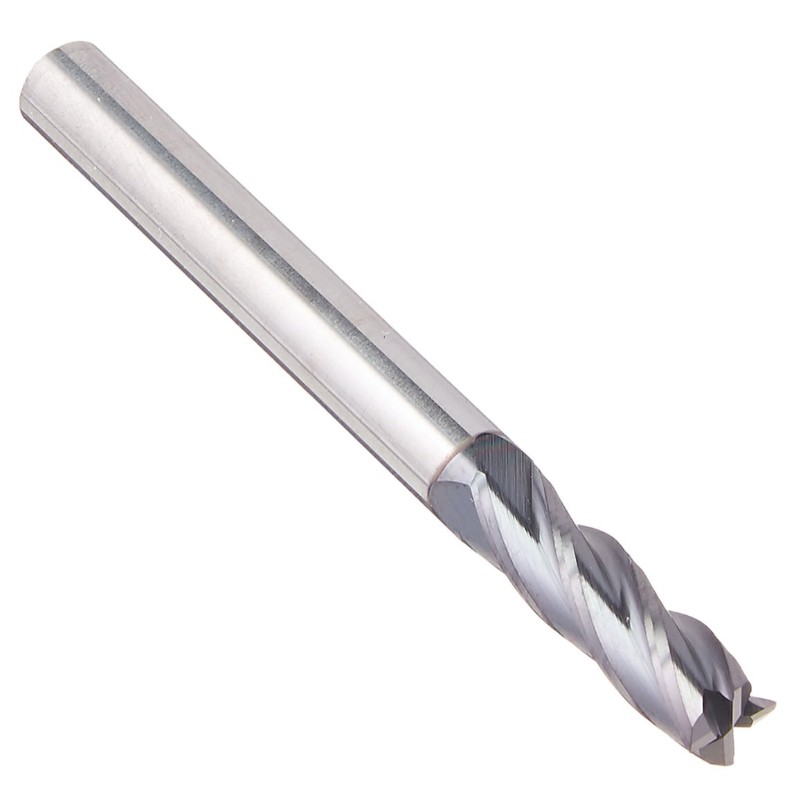 Volhardmetalen frees, AlTiN gecoat, 4 fluit, 3/16 